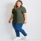 Short Sleeve Henley Tunic image number 2