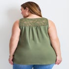 Lace Yoke Detail Tank image number 1