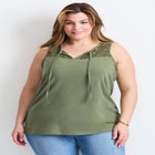 Lace Yoke Detail Tank image number 0
