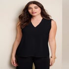 Ultrasmooth&reg; Fabric V Neck Tank image number null