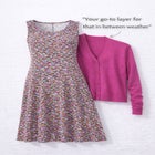 Stretch Jersey Knit Sleeveless Scoop Neck Fit and Flare Dress image number null