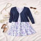 Stretch Jersey Knit Sleeveless Scoop Neck Fit and Flare Dress image number null