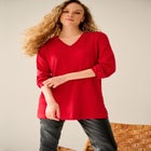 V-Neck Sweater Tunic image number null