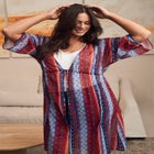 Tie-Front Duster Kimono image number 5