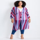 Tie-Front Duster Kimono image number 0