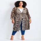 Tie-Front Duster Kimono image number 0