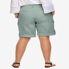 Stretch Mid-rise Cargo Convertible Bermumda Shorts image number null