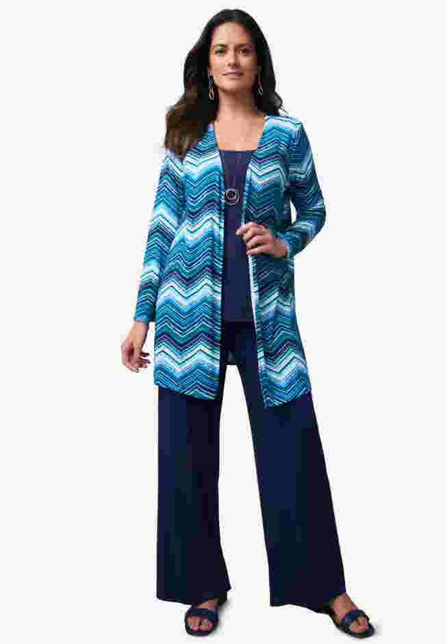 Everyday Stretch Knit Open Front Cardigan image number 5