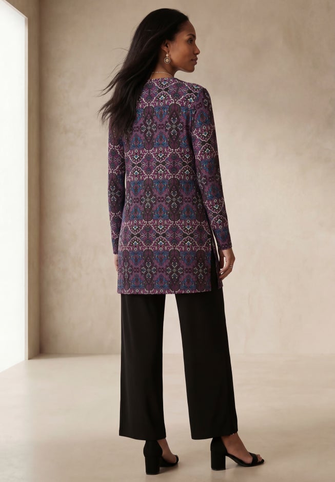 Everyday Stretch Knit Open Front Cardigan image number 1