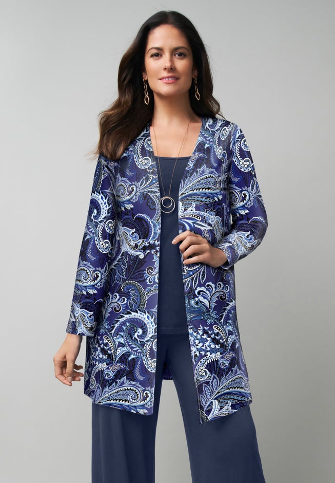 Everyday Stretch Knit Open Front Cardigan image number 0