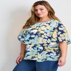 Flutter Sleeve Keyhole Blouse image number 2
