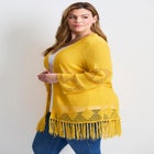 Pointelle Fringe Cardigan image number 2