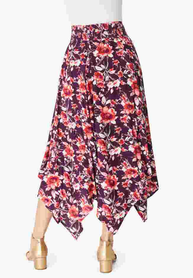 Plus Size Handkerchief Hem Skirt image number 1