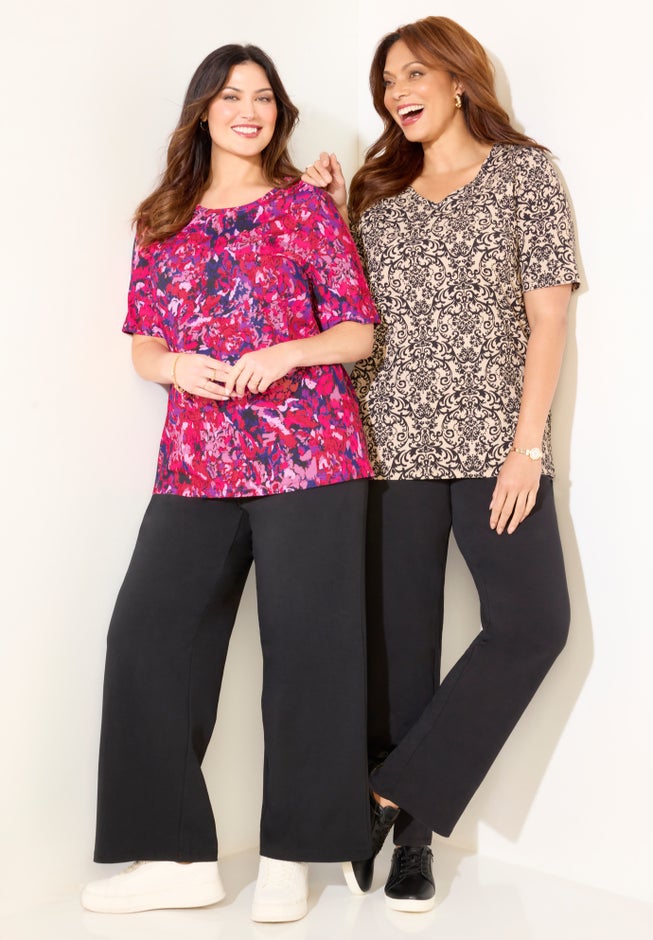 Suprema® Short Sleeve V-Neck Tee image number 3