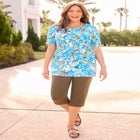 Suprema&reg; Short Sleeve V-Neck Tee image number null