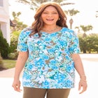 Suprema&reg; Short Sleeve V-Neck Tee image number null