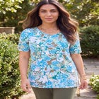 Suprema&reg; Short Sleeve V-Neck Tee image number 0