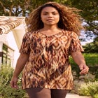 Suprema&reg; Short Sleeve V-Neck Tee image number 1