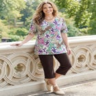 Suprema&reg; Short Sleeve V-Neck Tee image number null