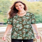 Suprema&reg; Short Sleeve V-Neck Tee image number null