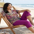 Suprema&reg; Short Sleeve V-Neck Tee image number null