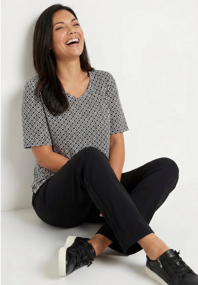 Suprema&reg; Short Sleeve V-Neck Tee image number 1