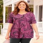 Suprema&reg; Short Sleeve V-Neck Tee image number null