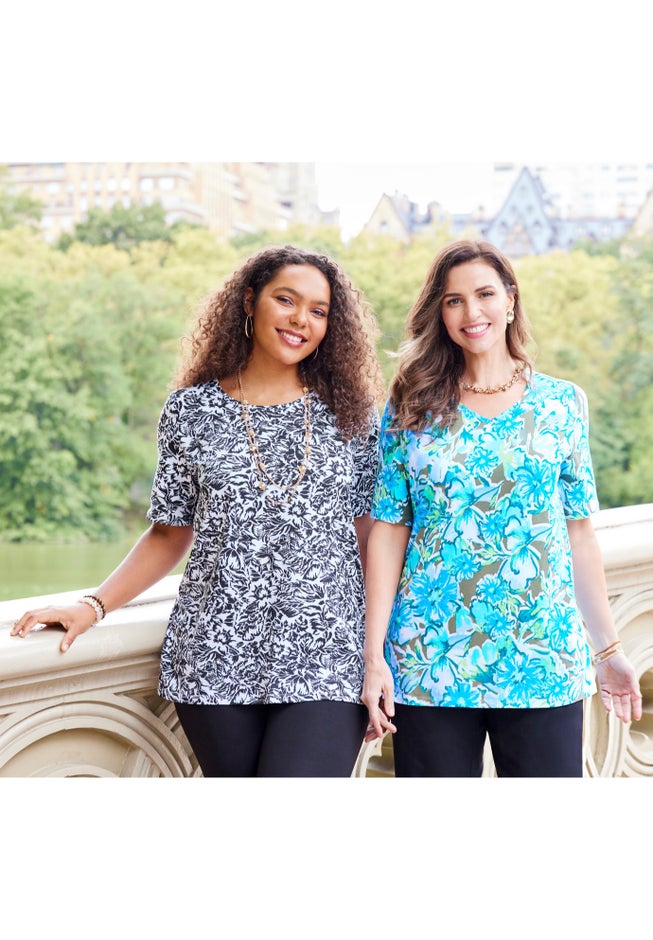 Suprema® Short Sleeve V-Neck Tee image number 1