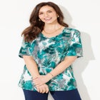 Suprema&reg; Short Sleeve V-Neck Tee image number null