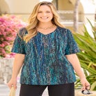 Suprema&reg; Short Sleeve V-Neck Tee image number null