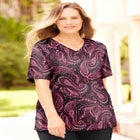Suprema&reg; Short Sleeve V-Neck Tee image number null