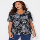 Suprema&reg; Short Sleeve V-Neck Tee image number null