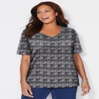 Suprema® Short Sleeve V-Neck Tee image number null