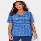 Suprema&reg; Short Sleeve V-Neck Tee image number null