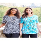 Suprema® Ultra-Soft Scoopneck Tee image number null