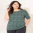 Suprema&reg; Ultra-Soft Scoopneck Tee image number null