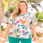 Suprema&reg; Ultra-Soft Scoopneck Tee image number null