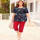 Suprema&reg; Ultra-Soft Scoopneck Tee image number null