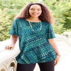 Suprema® Ultra-Soft Scoopneck Tee image number null