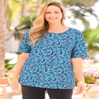 Suprema&reg; Ultra-Soft Scoopneck Tee image number null