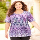 Suprema&reg; Short Sleeve Scoopneck Tee image number null