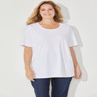 Suprema&reg; Ultra-Soft Scoopneck Tee image number null