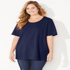 Suprema&reg; Ultra-Soft Scoopneck Tee image number null