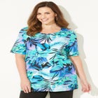 Suprema&reg; Short Sleeve Scoopneck Tee image number null