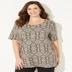 Suprema&reg; Short Sleeve Scoopneck Tee image number null
