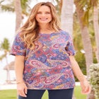 Suprema&reg; Ultra-Soft Scoopneck Tee image number null