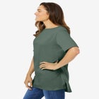 Perfect Short-Sleeve Boatneck Tunic image number null