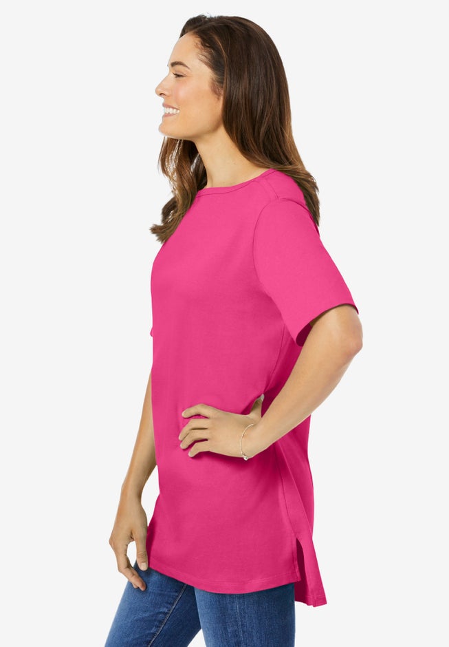 Perfect Short-Sleeve Boatneck Tunic image number 2