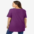 Perfect Short-Sleeve Boatneck Tunic image number null