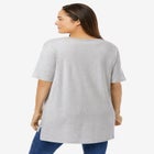 Perfect Short-Sleeve Boatneck Tunic image number null